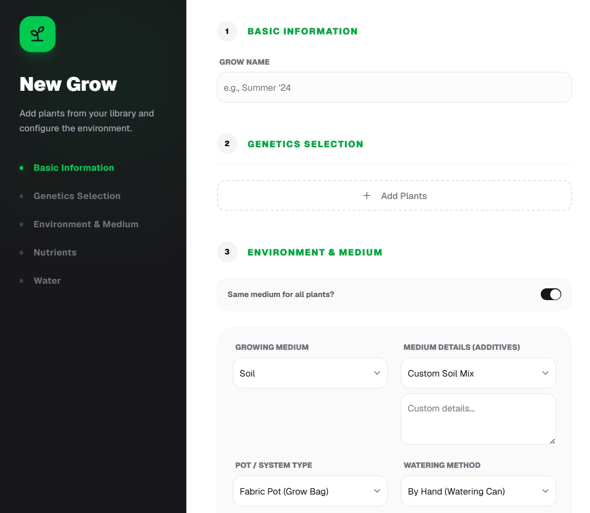 Grow center