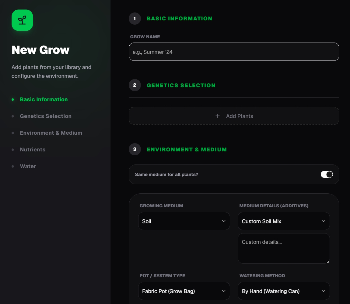 Grow center